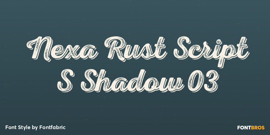 Nexa Rust Script S Shadow 03 Poster