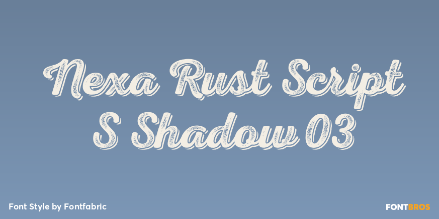 Nexa Rust Script S Shadow 03 Poster