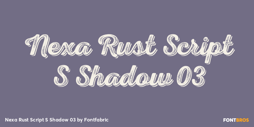 Nexa Rust Script S Shadow 03 Poster
