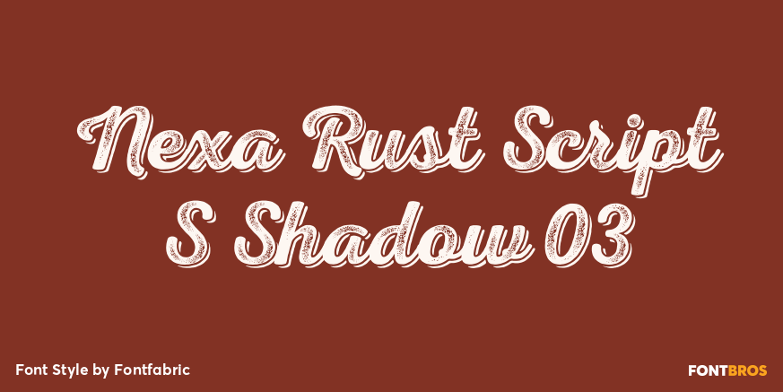Nexa Rust Script S Shadow 03 Poster