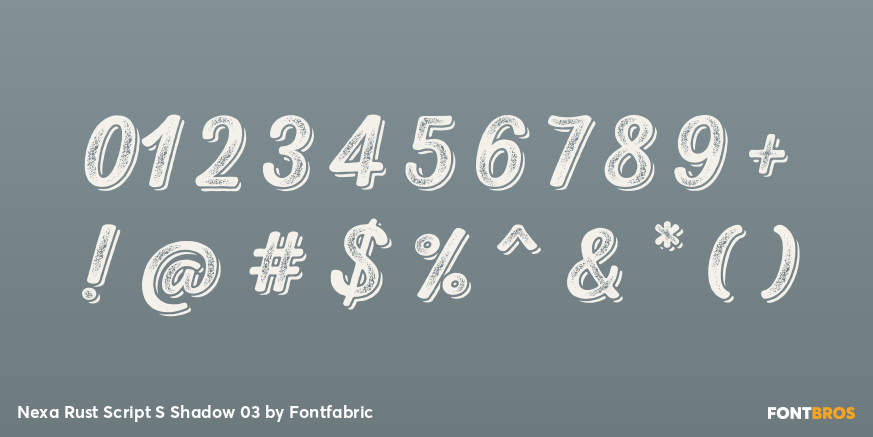 Nexa Rust Script S Shadow 03 Font Poster #4