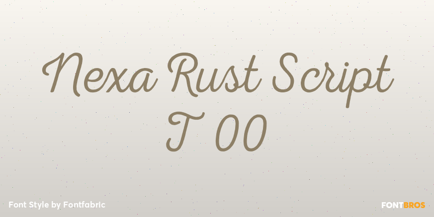 Nexa Rust Script T 00 Poster