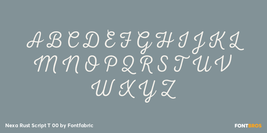 Nexa Rust Script T 00 Font Poster #2