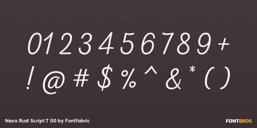 Nexa Rust Script T 00 Font Poster #4