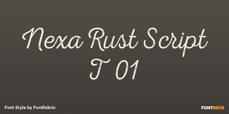 Nexa Rust Script T 01 Poster