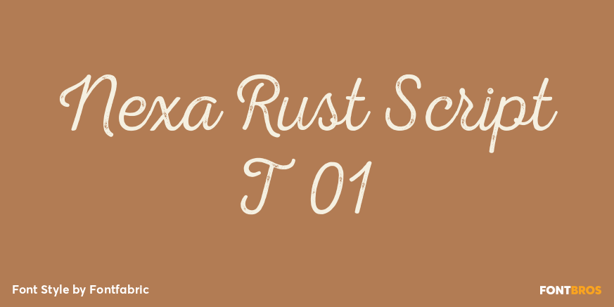 Nexa Rust Script T 01 Poster