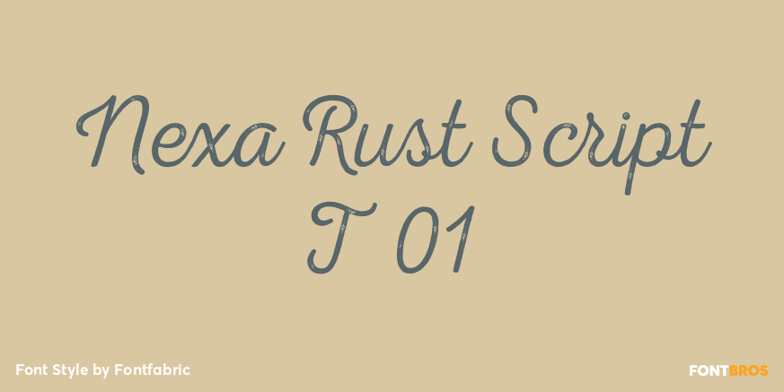 Nexa Rust Script T 01 Poster