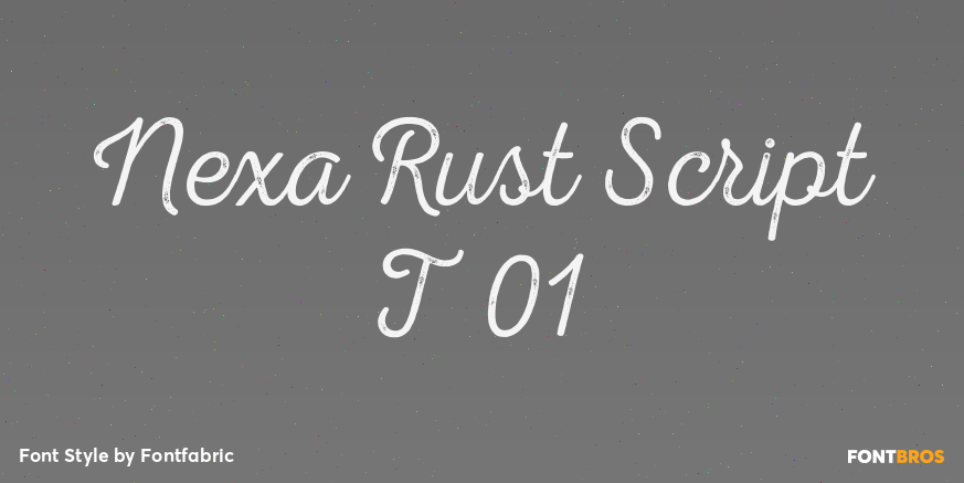 Nexa Rust Script T 01 Poster