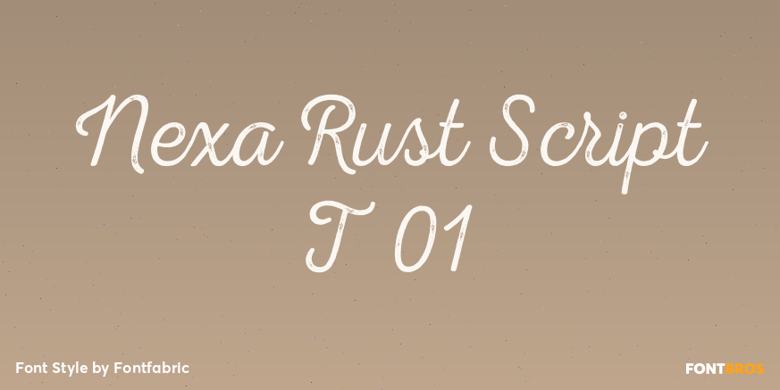Nexa Rust Script T 01 Poster