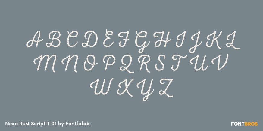 Nexa Rust Script T 01 Font Poster #2