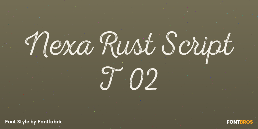 Nexa Rust Script T 02 Poster