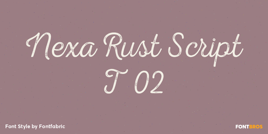 Nexa Rust Script T 02 Poster