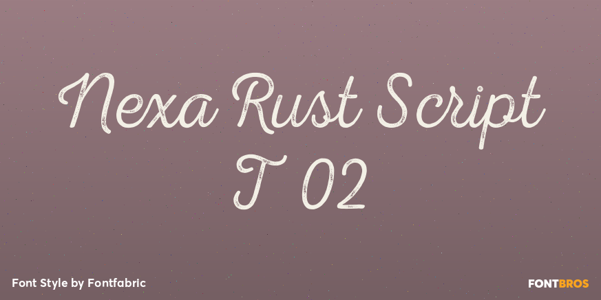 Nexa Rust Script T 02 Poster
