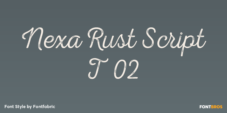 Nexa Rust Script T 02 Poster