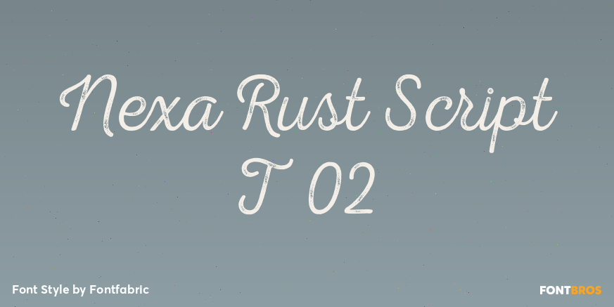 Nexa Rust Script T 02 Poster