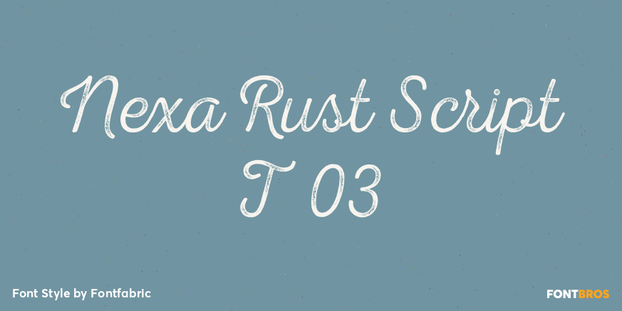 Nexa Rust Script T 03 Poster