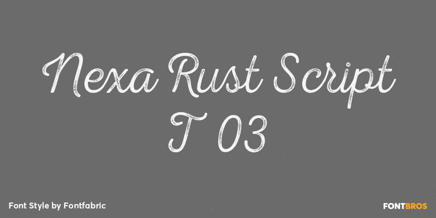 Nexa Rust Script T 03 Poster
