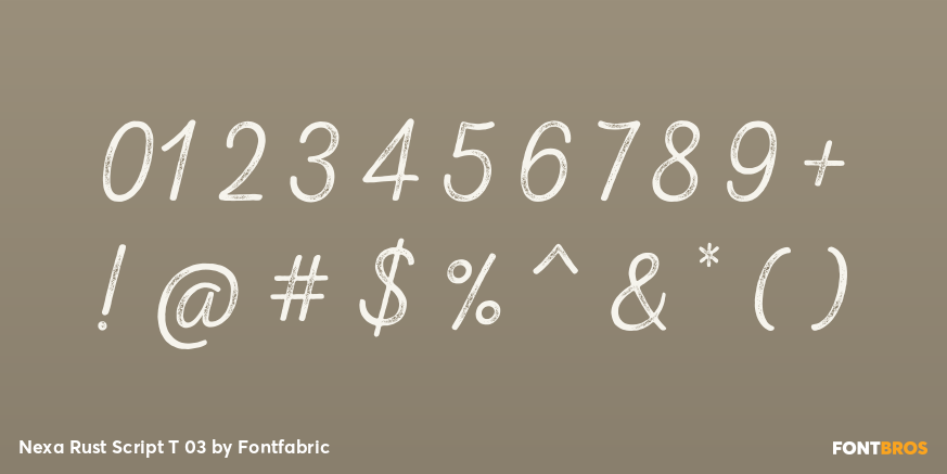 Nexa Rust Script T 03 Font Poster #4