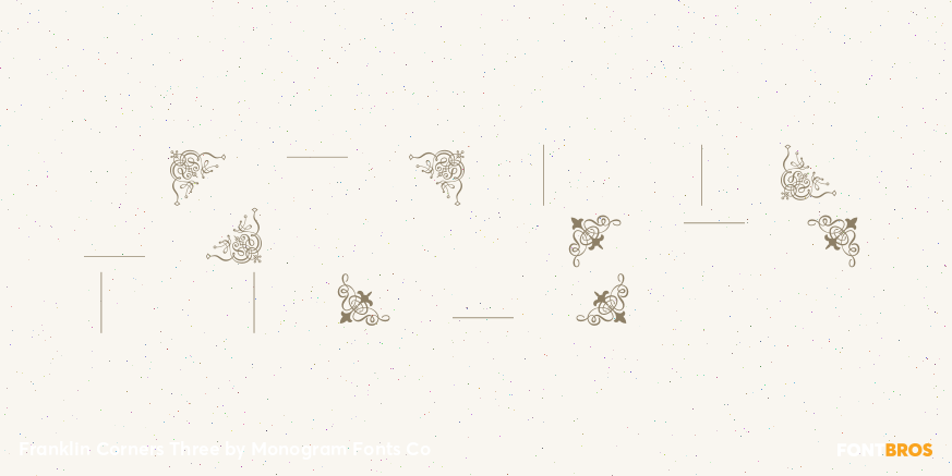 Franklin Corners Three Font Poster #4