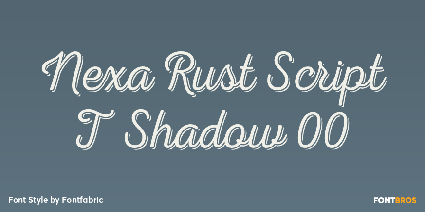 Nexa Rust Script T Shadow 00 Poster