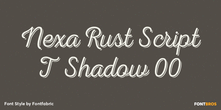 Nexa Rust Script T Shadow 00 Poster
