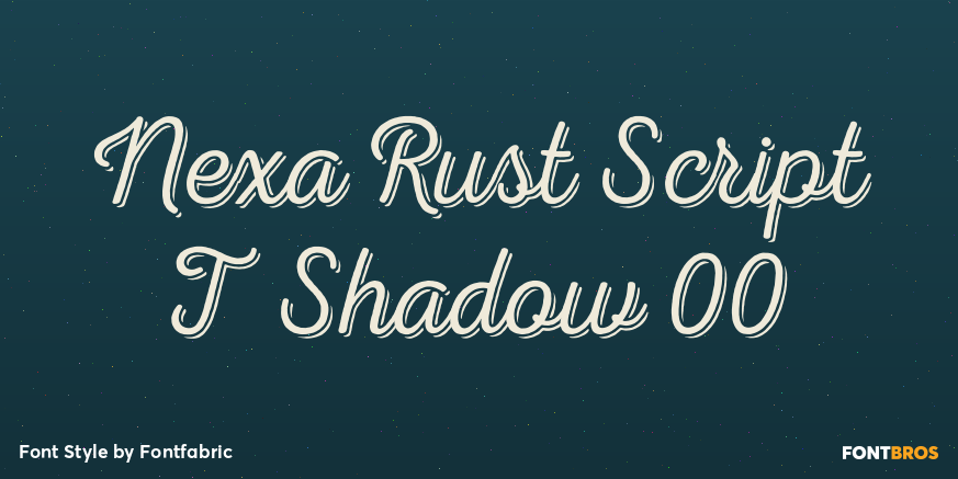 Nexa Rust Script T Shadow 00 Poster