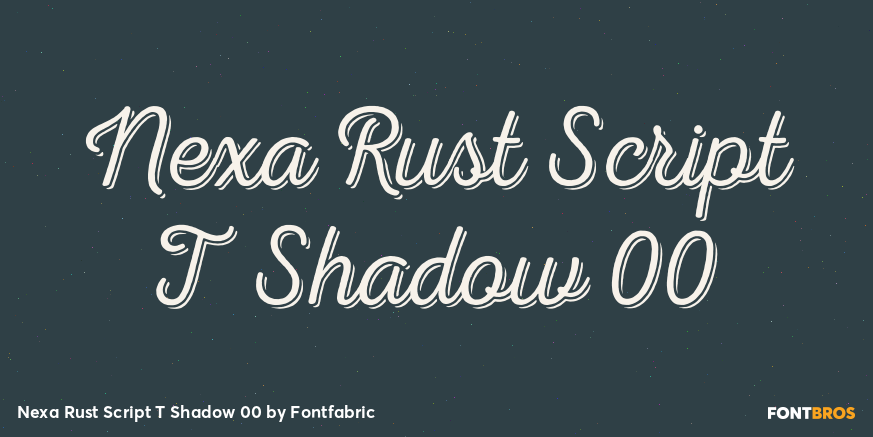Nexa Rust Script T Shadow 00 Font Poster #1