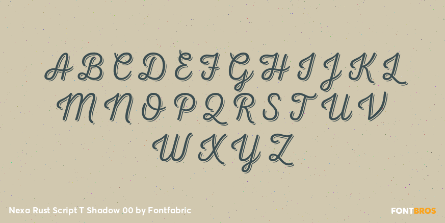 Nexa Rust Script T Shadow 00 Font Poster #2