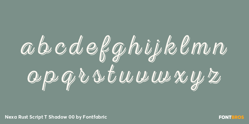 Nexa Rust Script T Shadow 00 Font Poster #3