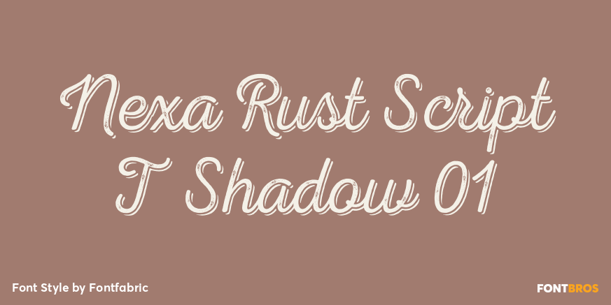Nexa Rust Script T Shadow 01 Poster