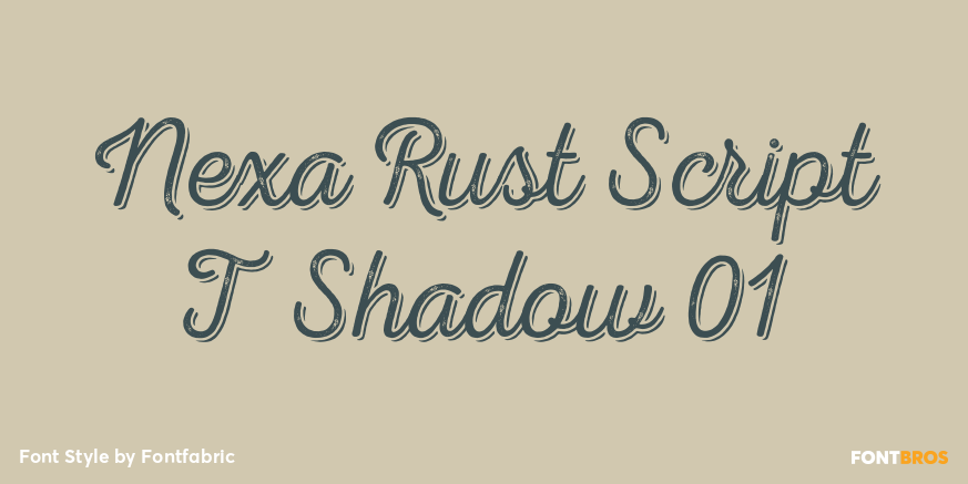 Nexa Rust Script T Shadow 01 Poster