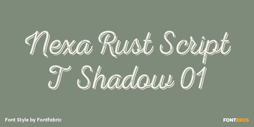Nexa Rust Script T Shadow 01 Poster