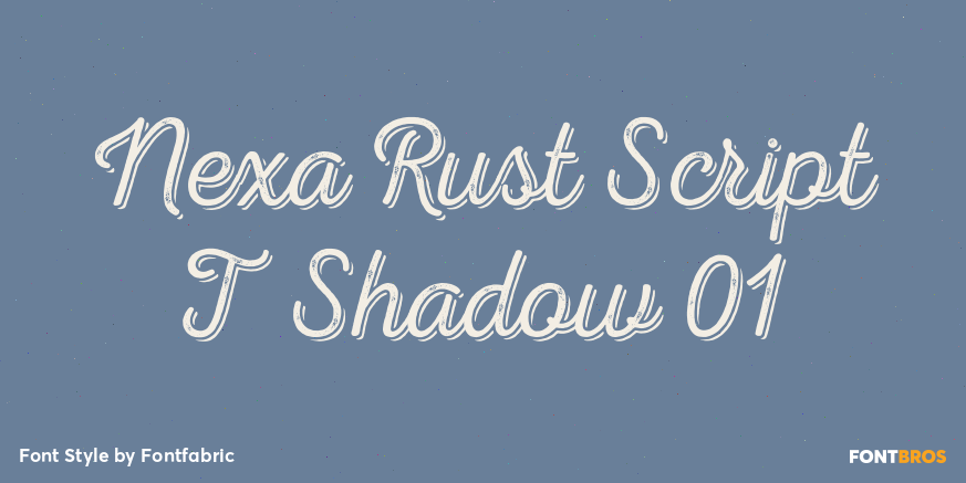 Nexa Rust Script T Shadow 01 Poster