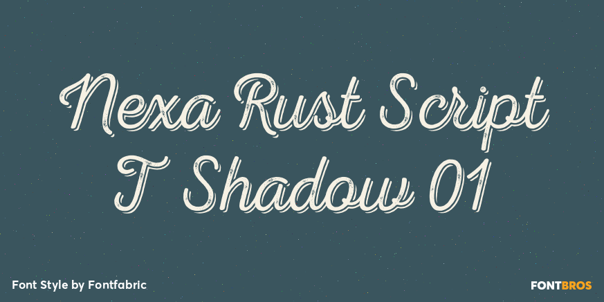 Nexa Rust Script T Shadow 01 Poster