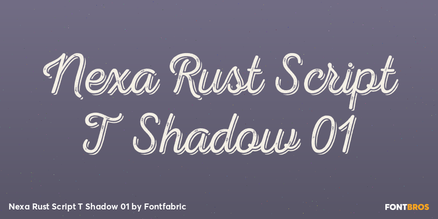 Nexa Rust Script T Shadow 01 Poster