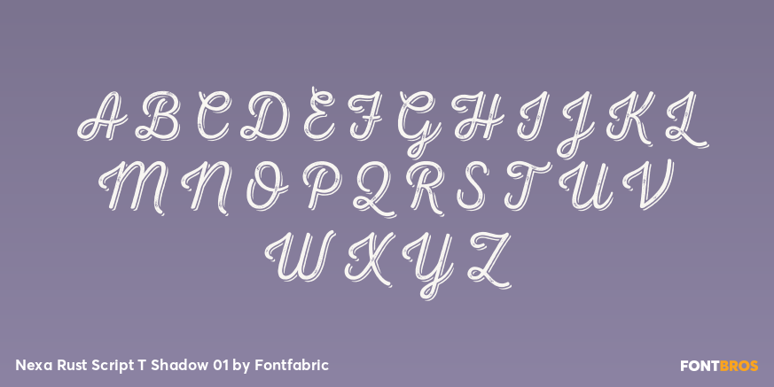 Nexa Rust Script T Shadow 01 Font Poster #2