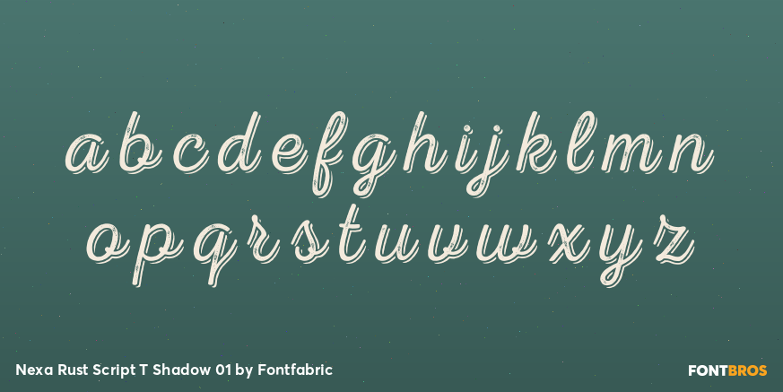 Nexa Rust Script T Shadow 01 Font Poster #3