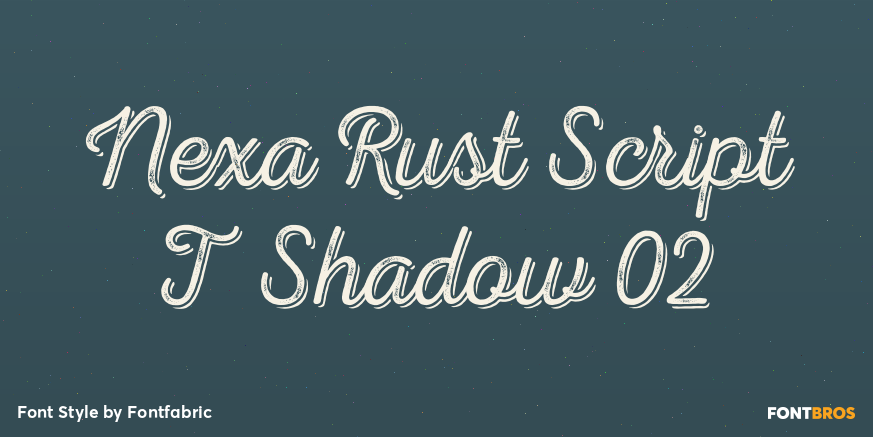 Nexa Rust Script T Shadow 02 Poster