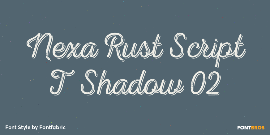 Nexa Rust Script T Shadow 02 Poster