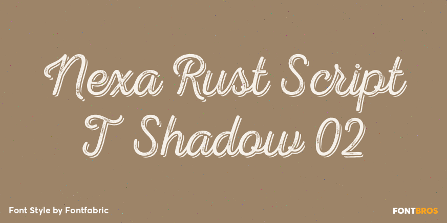 Nexa Rust Script T Shadow 02 Poster