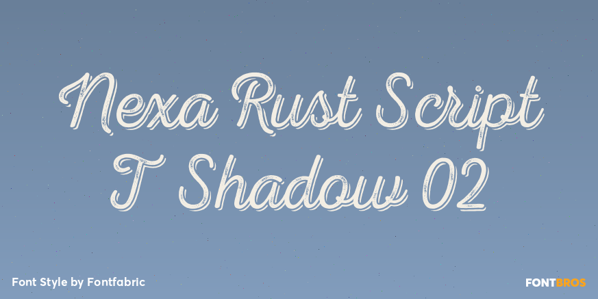 Nexa Rust Script T Shadow 02 Poster