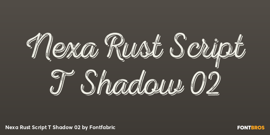 Nexa Rust Script T Shadow 02 Poster