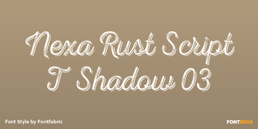 Nexa Rust Script T Shadow 03 Poster
