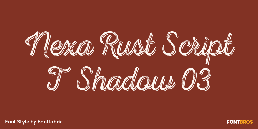 Nexa Rust Script T Shadow 03 Poster