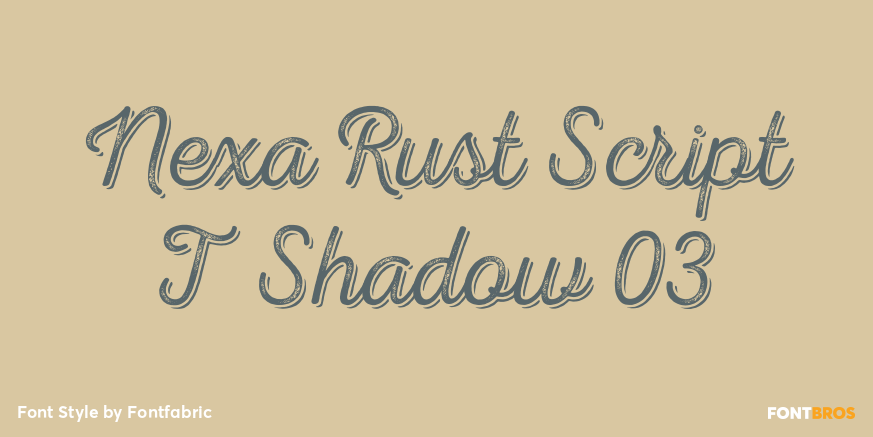 Nexa Rust Script T Shadow 03 Poster