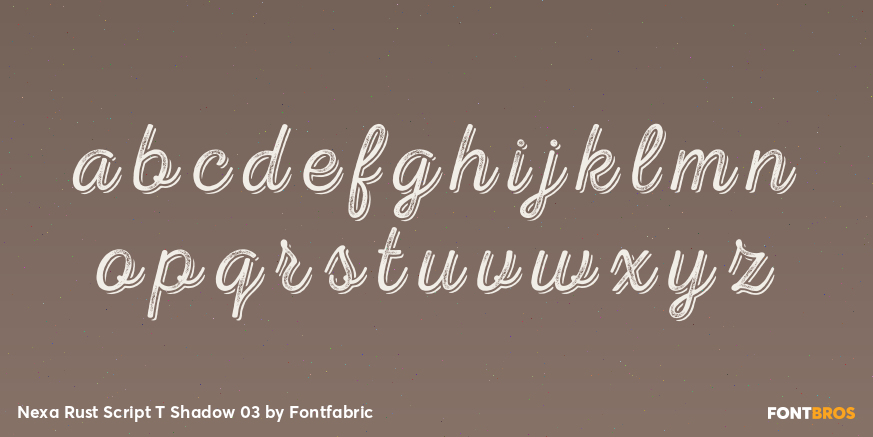 Nexa Rust Script T Shadow 03 Font Poster #3
