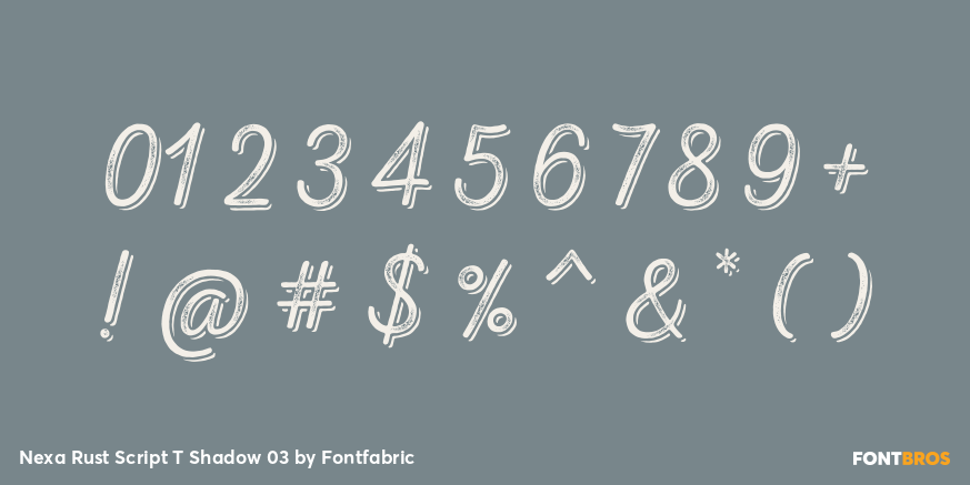 Nexa Rust Script T Shadow 03 Font Poster #4