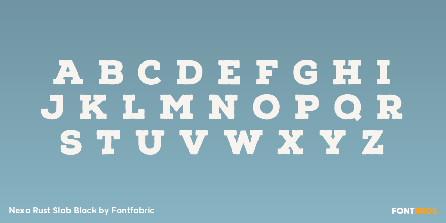 Nexa Rust Slab Black Font Poster #2