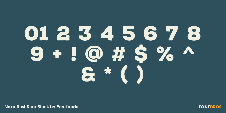 Nexa Rust Slab Black Font Poster #4