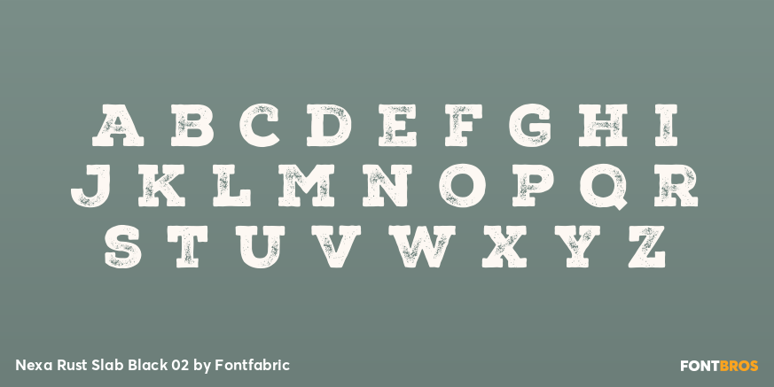 Nexa Rust Slab Black 02 Font Poster #3